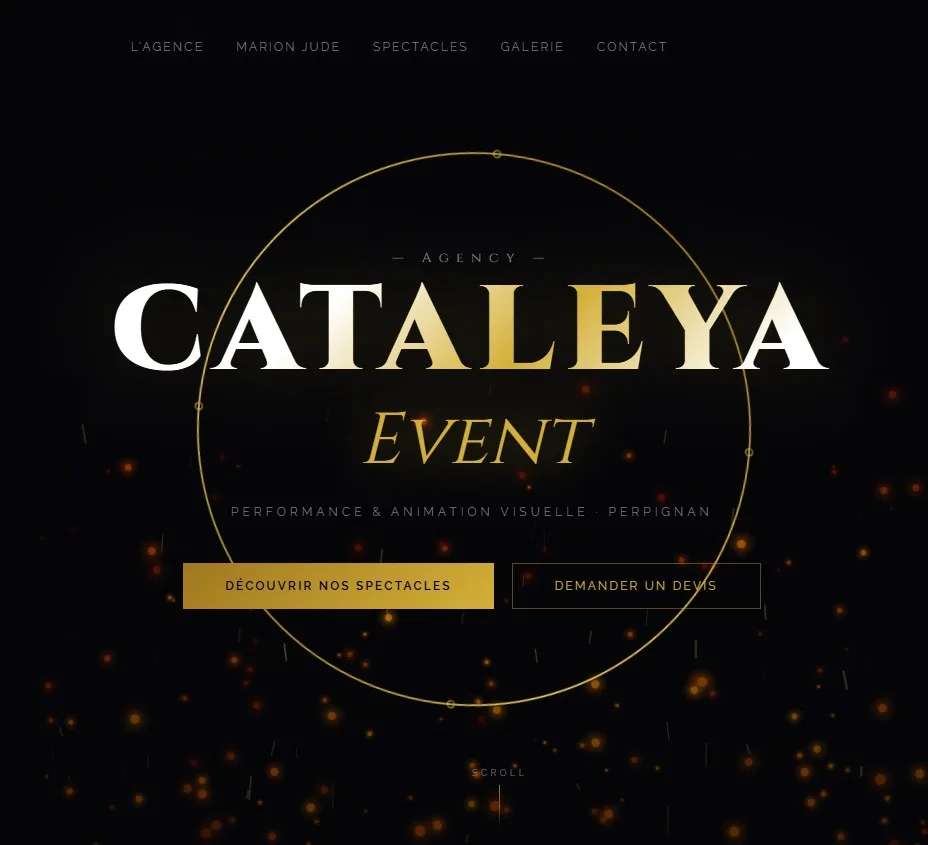 Aperçu du site Cataleya Event