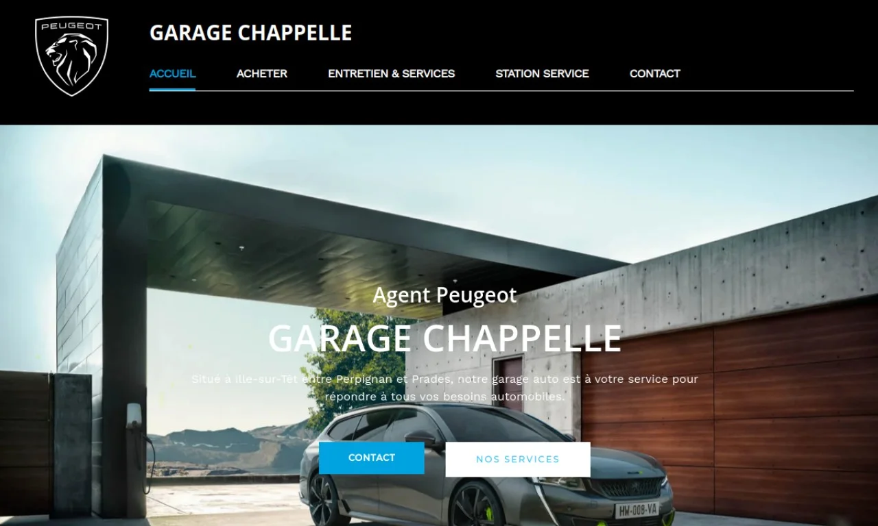 Aperçu du site Garage Chappelle