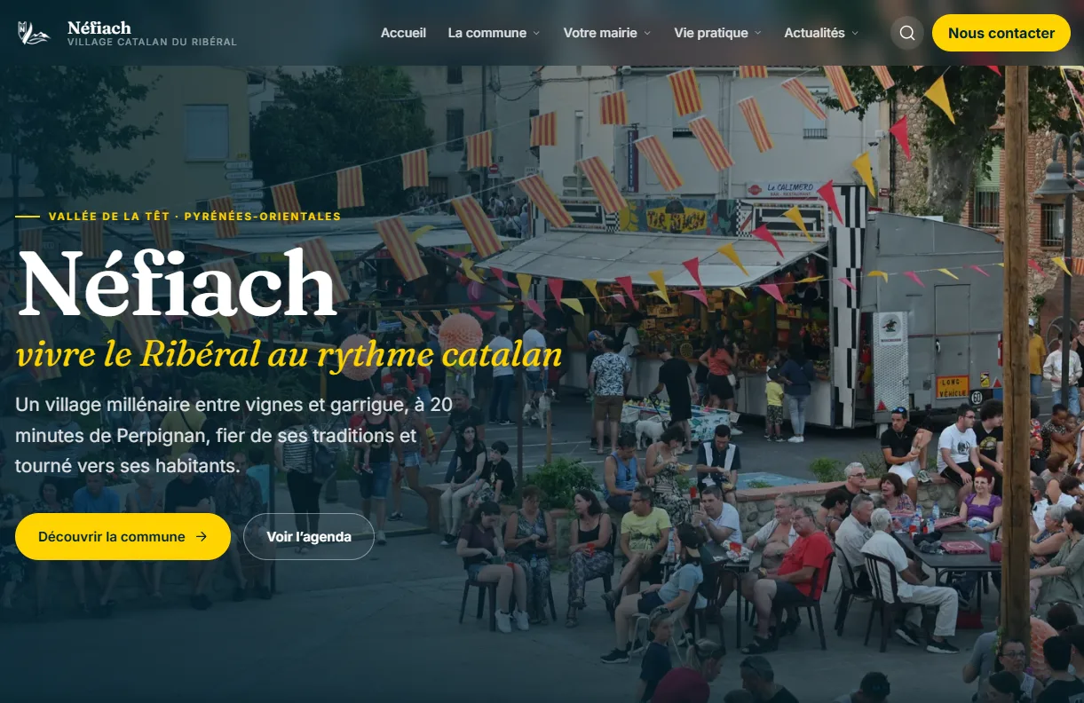 Aperçu du site Mairie de Nefiach