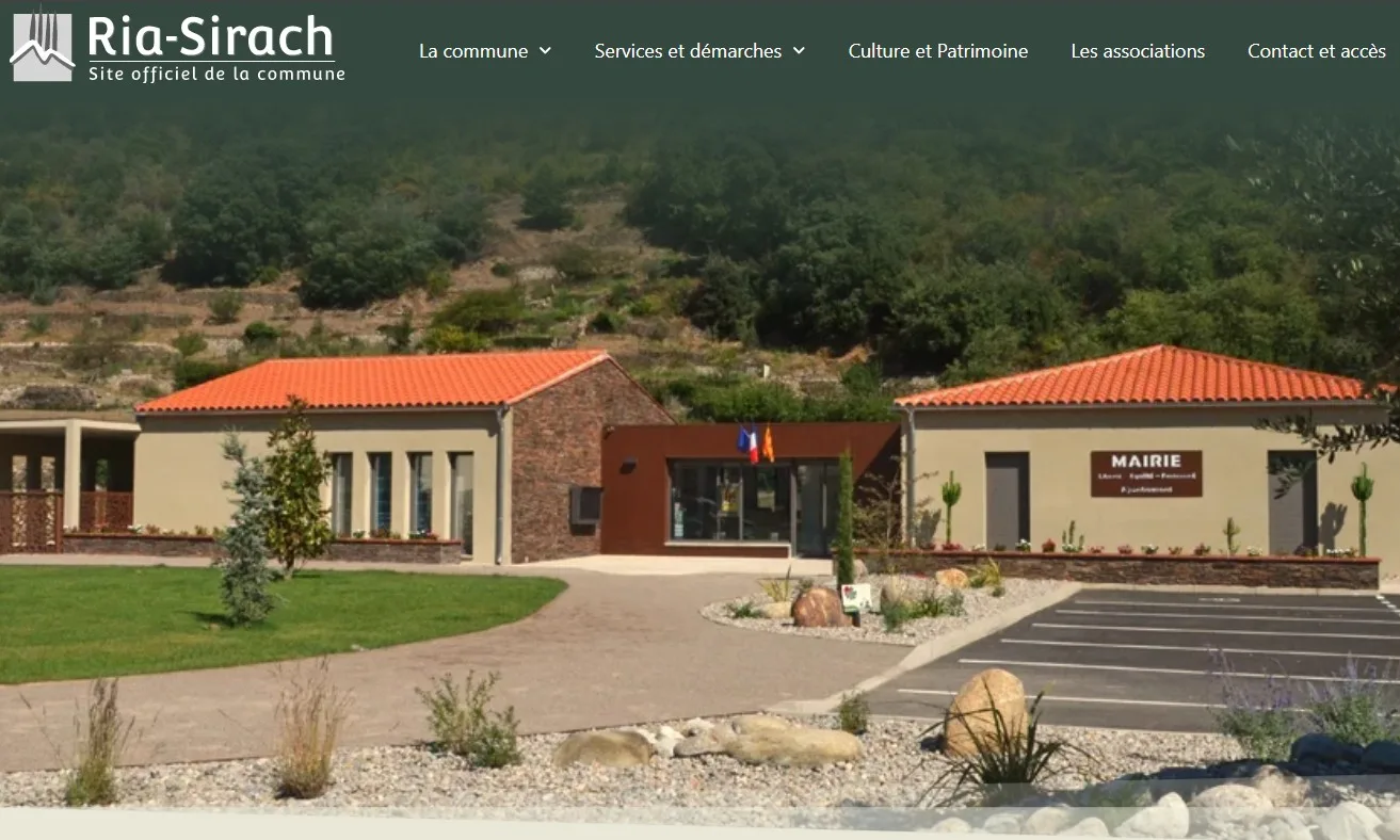 Aperçu du site Mairie de Ria Sirach