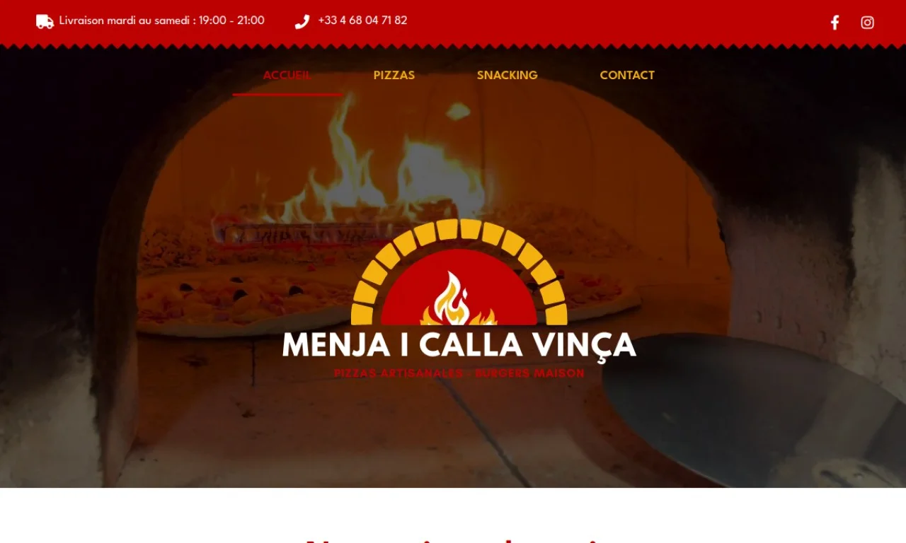 Aperçu du site Menja i Calla
